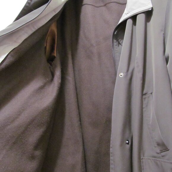 Gallery Womens Coat ~ Zip Out Liner ~ Snap Front ~ Brown & Mushroom Taupe Sz 1X - Picture 6 of 16